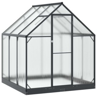 VidaXL Szklarnia Ogrodowa Z blokadą antracytowy 183,5 x 183,5 x 207 cm