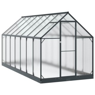 VidaXL Szklarnia Ogrodowa Z blokadą antracytowy 183,5 x 423,5 x 207 cm