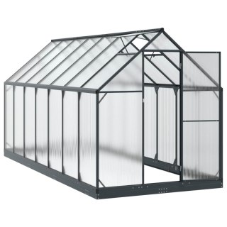 VidaXL Szklarnia Ogrodowa Z blokadą antracytowy 183,5 x 423,5 x 207 cm