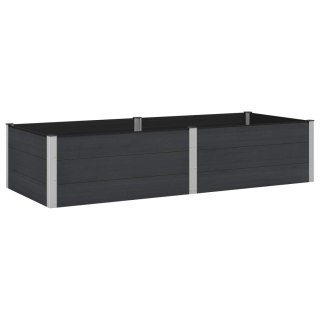 Podniesiona rabata ogrodowa Czarny 250 x 100 x 54 cm