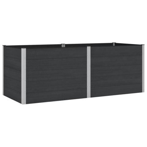 Podniesiona rabata ogrodowa Czarny 250 x 100 x 91 cm