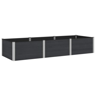 Podniesiona rabata ogrodowa Czarny 300 x 100 x 54 cm