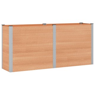 Podniesiona rabata ogrodowa brązowy 200 x 50 x 91 cm