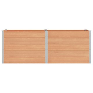 Podniesiona rabata ogrodowa brązowy 250 x 100 x 91 cm