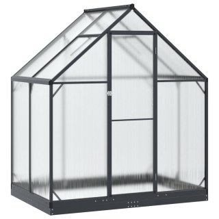 Szklarnia Ogrodowa z drzwiami antracytowy 183,5 x 123 x 207 cm