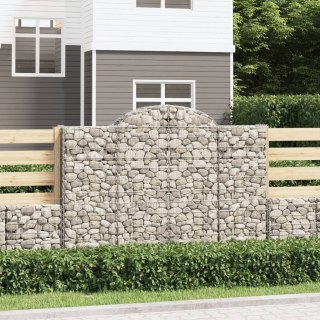 VidaXL Kosze gabionowe, 30 szt, 200x50x140/160cm, galwanizowane żelazo