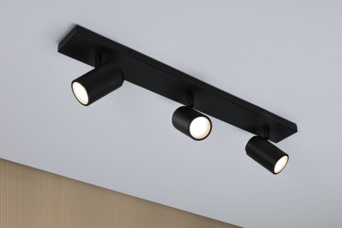 Oprawa ścienno sufitowa ZYLI GU10 max. 3x10W IP44 230V czarny metal / metal