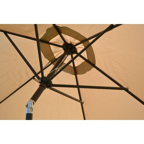 PARASOL OGRODOWY 300CM SKŁADANY BEŻOWY