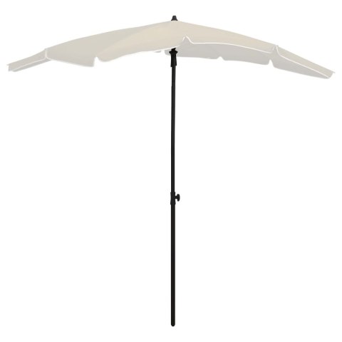 Parasol ogrodowy na słupku, 200x130 cm, piaskowy