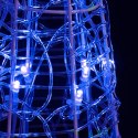 Stożek dekoracyjny, akrylowy, niebieski, LED, 120 cm