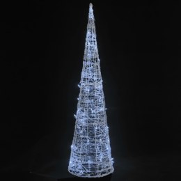 Stożek dekoracyjny, akrylowy, zimne białe LED, 90 cm