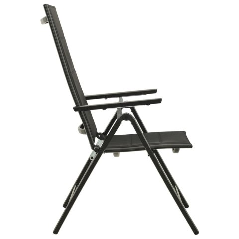 9-częściowy zestaw mebli ogrodowych, aluminium, antracytowy 9-częściowy zestaw mebli ogrodowych, aluminium, antracytowy