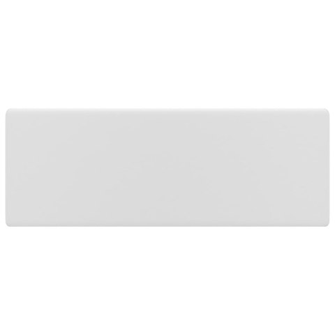 Kwadratowa umywalka z przelewem, matowa biel, 41x41 cm