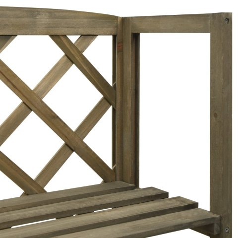 Kratka ogrodowa z półkami, szara, 55x30x140 cm, drewno jodłowe Kratka ogrodowa z półkami, szara, 55x30x140 cm, drewno jodłowe