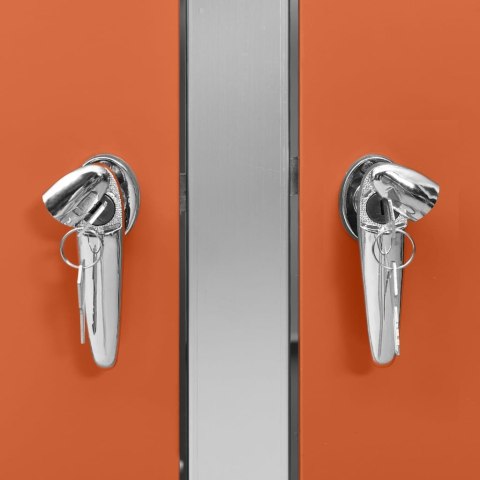 Osłona na 3 kosze na śmieci, 207x77,5x115 cm, stal nierdzewna