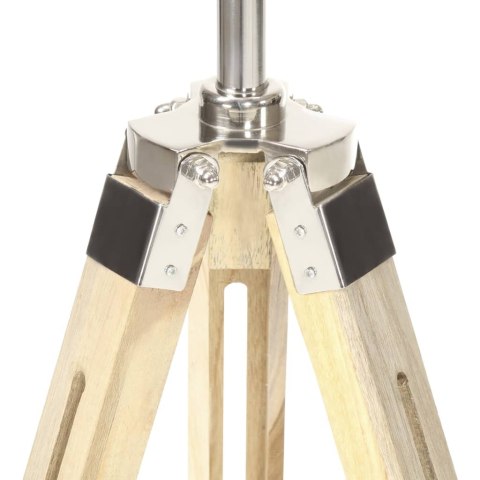 Lampa podłogowa na trójnogu, lite drewno mango, 140 cm