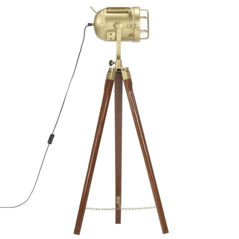 Lampa podłogowa na trójnogu, lite drewno mango, 97 cm
