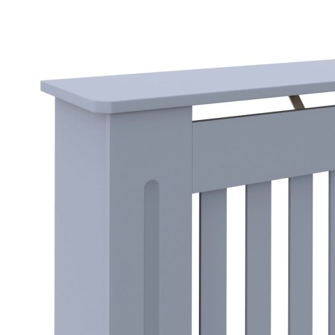 Osłona na kaloryfer, antracytowa, 152x19x81 cm, MDF