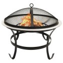 Palenisko i grill 2-w-1, z pogrzebaczem, 56x56x49 cm, stal