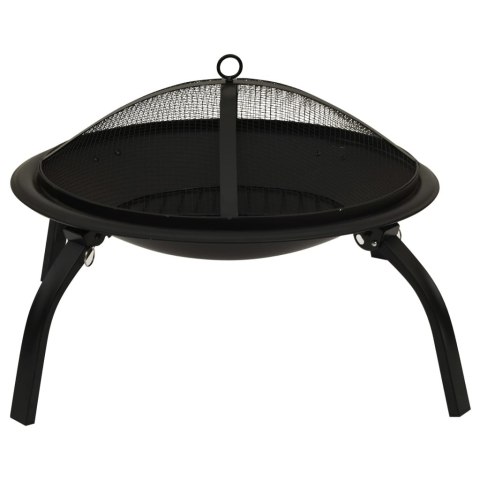 Palenisko i grill 2-w-1, z pogrzebaczem, 56x56x49 cm, stal Palenisko i grill 2-w-1, z pogrzebaczem, 56x56x49 cm, stal