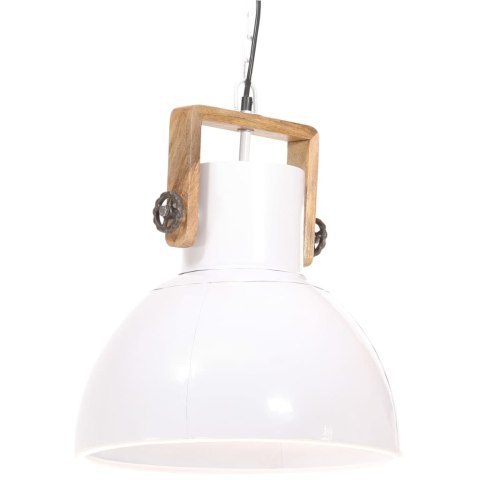 Industrialna lampa wisząca, 25 W, biała, okrągła, 40 cm, E27 Industrialna lampa wisząca, 25 W, biała, okrągła, 40 cm, E27