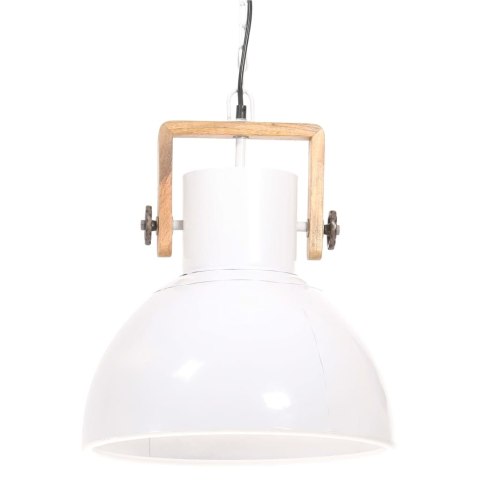 Industrialna lampa wisząca, 25 W, biała, okrągła, 40 cm, E27 Industrialna lampa wisząca, 25 W, biała, okrągła, 40 cm, E27