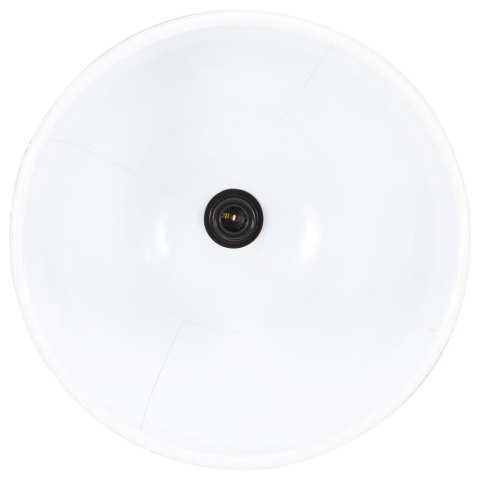 Industrialna lampa wisząca, 25 W, biała, okrągła, 40 cm, E27 Industrialna lampa wisząca, 25 W, biała, okrągła, 40 cm, E27