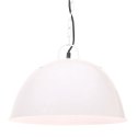 Industrialna lampa wisząca, 25 W, biała, okrągła, 41 cm, E27