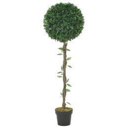 Sztuczne drzewko laurowe z doniczką, zielony, 130 cm