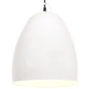 Industrialna lampa wisząca, 25 W, biała, okrągła, 42 cm, E27