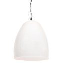 Industrialna lampa wisząca, 25 W, biała, okrągła, 42 cm, E27