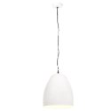 Industrialna lampa wisząca, 25 W, biała, okrągła, 42 cm, E27