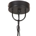 Industrialna lampa wisząca, 25 W, czarna, okrągła, 42 cm, E27