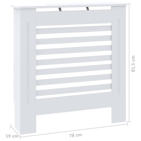 Osłona na kaloryfer, MDF, biała, 78 cm Osłona na kaloryfer, MDF, biała, 78 cm