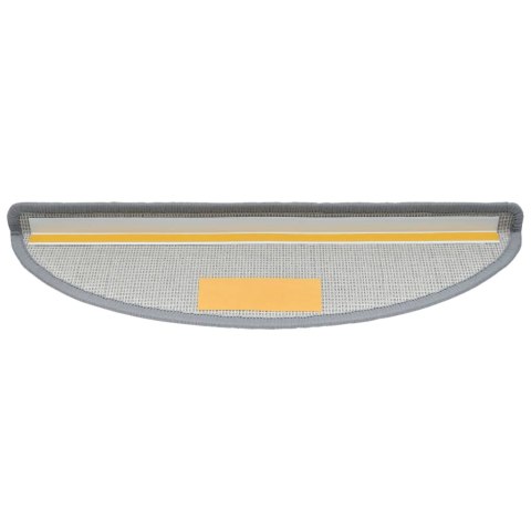 Nakładki na schody, 15 szt., 56 x 17 x 3 cm, jasnoszare