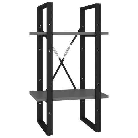 5-poziomowy regał na książki, szary, 40x30x175 cm, płyta