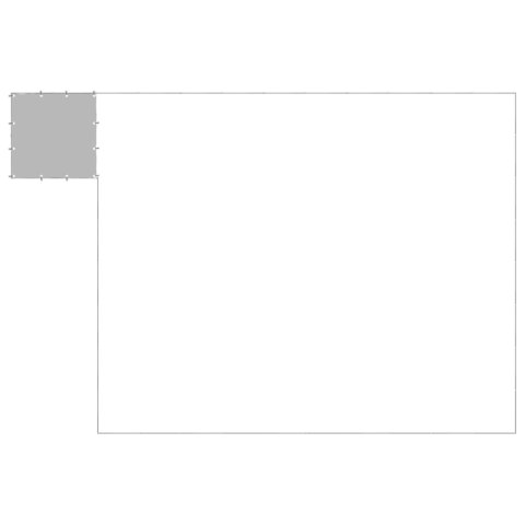 Kojec dla psa, srebrny, 25,41 m², stalowy