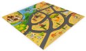 Mata piankowa dla dzieci puzzle safari 9el 93x93cm ECOTOYS