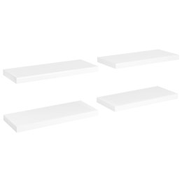 Półki ścienne, 4 szt., białe, 60x23,5x3,8 cm, MDF