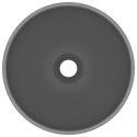 Okrągła umywalka łazienkowa, matowa ciemnoszara, 32,5 x 14 cm