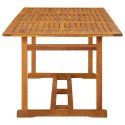 Ogrodowy stół jadalniany, 180x90x75 cm, lite drewno akacjowe