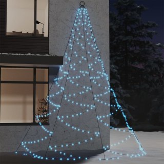 Choinka ścienna z hakiem, 720 diod LED, zimna biel, 5 m