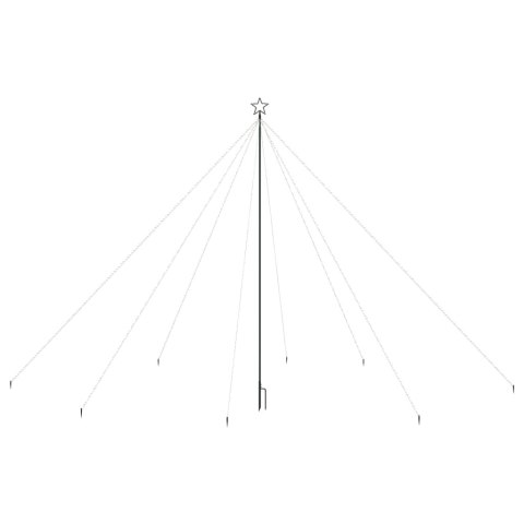 Choinka z lampek, wewn./zewn., 800 kolorowych diod LED, 5 m