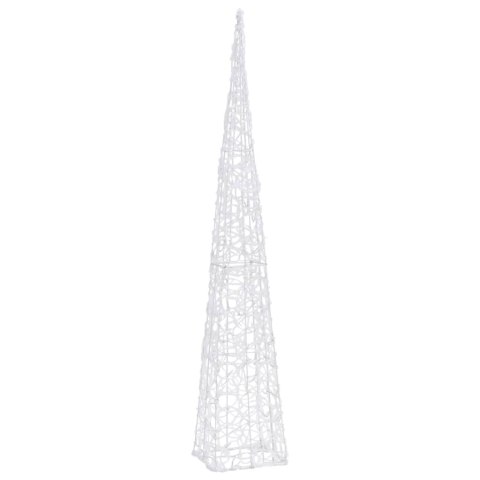 Stożek dekoracyjny, akrylowy, kolorowy, LED, 120 cm