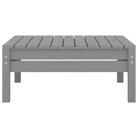 3-cz. zestaw mebli wypoczynkowych do ogrodu, szary, sosnowy