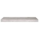 Półki ścienne, 2 szt., szarość betonu, 60 x 23,5 x 3,8 cm, MDF