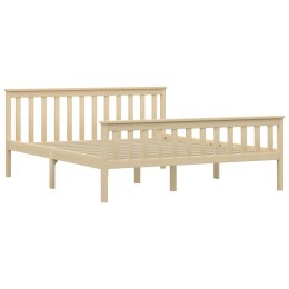 Rama łóżka, naturalna, jasne, lite drewno sosnowe, 160 x 200 cm