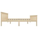Rama łóżka, naturalna, jasne, lite drewno sosnowe, 160 x 200 cm