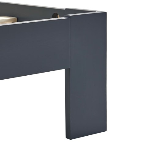 Rama łóżka, szara, lite drewno sosnowe, 140 x 200 cm