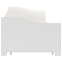 Rozkładana rama łóżka/sofy, biała, drewno sosnowe, 90x200 cm